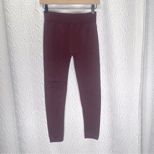 FULL TILT Girls Size M/L (14/16) Cozy Burgundy Leggings